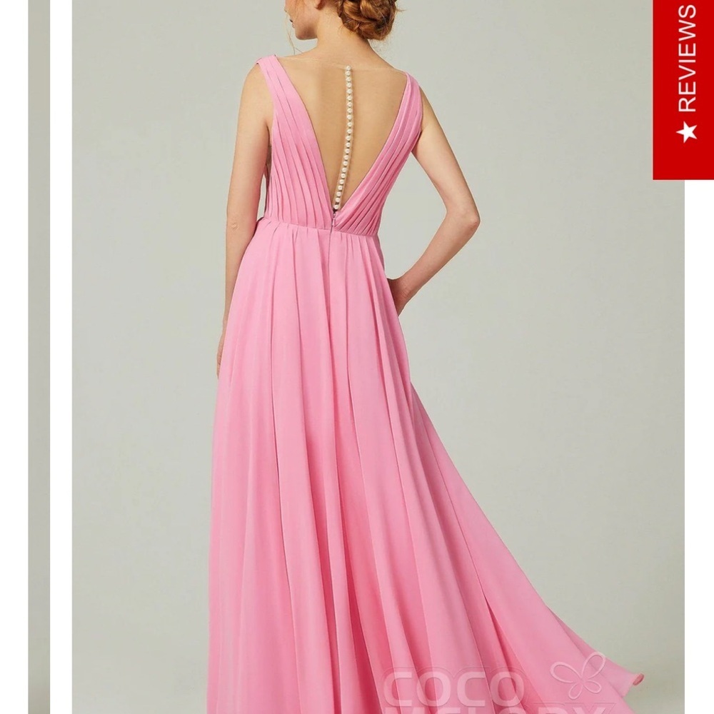 Elegant Mauve Sleeveless Maxi Dress - Picture 6 of 16